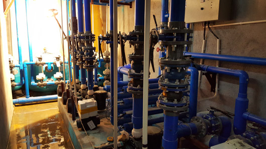 游泳池機房內(nèi)部